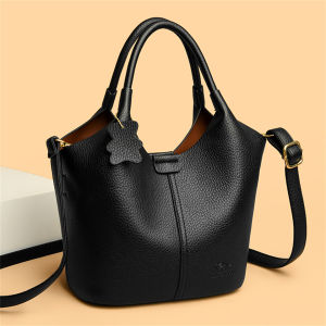 Soft Leather Handbags for Women Vintage Shoulder Bag Luxury Designer Ladies Large Capacity Bags Sac A Main