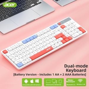 Acer | Wireless Bluetooth Keyboard and Mouse Set for General Use Typing