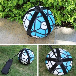 Athesoo Soccer Ball Juggle Bag Children Auxiliary Circling Belt Kick Solo Soccer Trainer Football Kick Kids Football Training Equipment 颠球袋