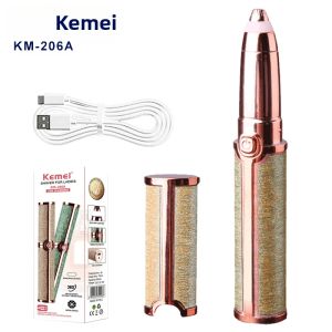 Kemei | Máy Tỉa Lông Mày Điện KEMEI KM-206A Máy Cạo Mini Dụng Cụ Loại Bỏ Lông Mặt Cầm Tay Cho Nữ Máy Tẩy Lông Mày Dao Cạo Trang Điểm