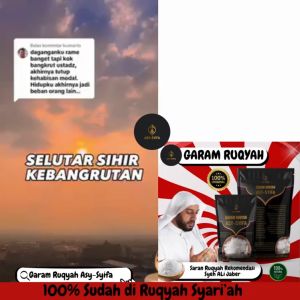 Garam Ruqyah Bidara ruwatan asysyifa Original - Meruqyah/Menetralisir Rumah Toko Tempat usaha dari Energi Negatif atau Jin Penangkal Sihir Kebangkrutan Sudah di Asma Secara Khusu 100% Asli