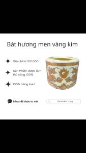 Bát hương / bát nhang thờ vàng kim (chưa bao gồm đế) - Hàng loại 1