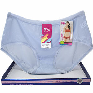 Caitian Underwear Womens 30875 Mid-Waist 30876 High Waist Ultra-Thin Ice Silk Milk Fiber Cotton Crotch Large Size Transparent Quick-Drying