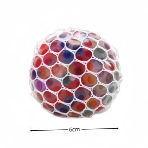 6cm Kids Exotic Pinch The Rainbow Bead Pressure Reducing Ball Vent Ball Decompression Toy TPR Pinch Le Grape Ball Adult Toys