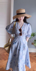 HANCHUN | Summer Elegant French Retro Slimming Midi Dress
