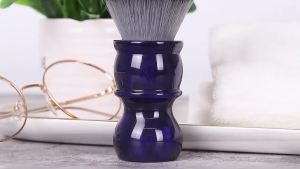 Yaqi 26mm Timber Wolf Color Synthetic Hair Shaving Brush for Men Portable Wet Shave Foam Brush - Grooming Essential