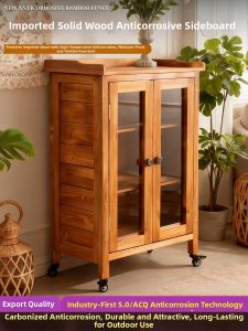XiMei WoodWork | Solid Wood Living Room Storage Cabinet