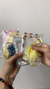 Dây đeo thẻ học sinh dây đeo thẻ sinh viên nhân viên văn phòng móc khóa pompompurin dễ thương