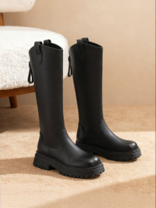 Josiny | Early Spring Long Shaft Boots Knights Style