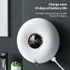 1200mAh 300ml Nước rửa tay thông minh cảm biến USB máy phân phối xà phòng nhỏ gia đình gắn tường rửa tay bong bóng cho trẻ em