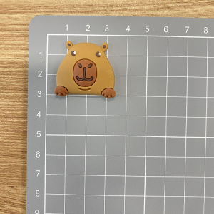 Mesuca | 1/10pcs New Kawaii Animal Capybara Large Shoe Charms Gift Coffee Food Series PVC Clog DIY Accessories Decor For Slides Sandals