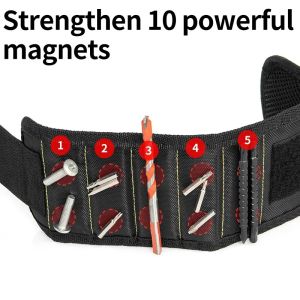 Multifunctional Magnetic Wrist Strap Screw Storage Bag Portable Electrician Wrist Guard Oxford Cloth Tool Kit Sturdy And Durable