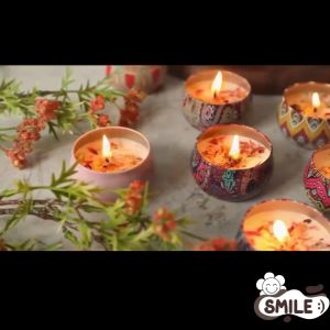 Smile😊 พร้อมส่ง💯 เทียนหอม เทียนหอมอโรม่า เทียนหอมไขถั่วเหลือง เทียนหอม เทียนหอมไขถั่วเหลือง เทียน เทียนงานแต่ง เทียนโรแมนติก เทียนหอมสปา