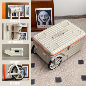 2025 New 24 Inch Side-Opening Luggage Large Capacity Travel Pullman Womens Super Large Wheels 20 Inch Boarding Box Men