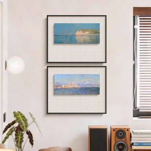 YASISHA | Monet Oil Painting Decor Wall Art Healing Blue Landscape