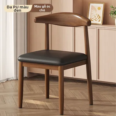 SHANNAIER | Ghế ăn gia đình có tựa lưng khung sắt phong cách Bắc Âu