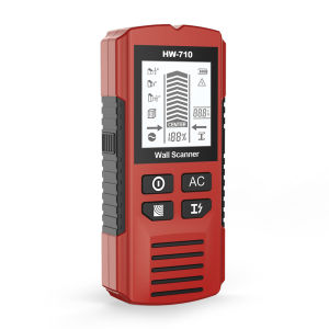 6-in-1 Electronic Wall Detector Stud Wood Finder Live Wire Scanner Metal Detector Multifunctional Handheld Measuring Instrument