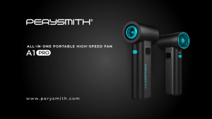 PerySmith All-in-One Portable High-Speed Hand Fan AirVac Series A1 Pro