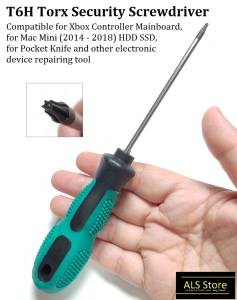 T6H Torx Security Screwdriver TR6 Compatible for Xbox Controller Mainboard Mac Mini (2014 - 2018) Oakley Juliet Sunglasses Pocket Knife Video Doorbell Repairing Tool