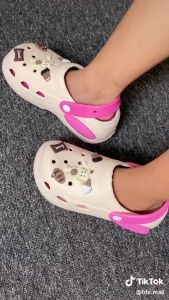 Sandal Baim Wanita Terbaru Sandal Kodok Lucu Sepatu Wedges Karet Sendal