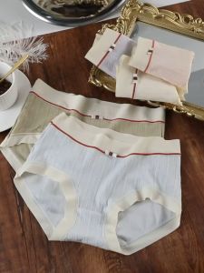 【4Pcs/Set】Underwear Female Cotton Antibacterial Waist Sweet Briefs