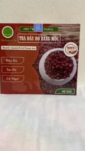 Hộp 40 gói đậu đỏ trà túi lọc đậu đỏ trà táo đỏ Bảo Khang mát gan thanh lọc cơ thể điều hòa huyết áp tốt cho thận ổn định đường huyết