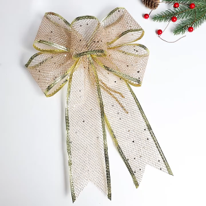 20x30 Christmas bow DIY handmade fabric bow Suitable for Christmas decoration Holiday atmosphere