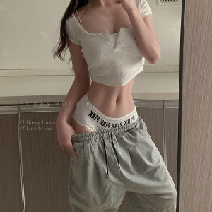 กางเกงชั้นในผ้าไหมน้ำแข็งเอวต่ำแบบบางสำหรับผู้หญิง กางเกงชั้นในสปอร์ตแบบไร้ตะเข็บสำหรับผู้หญิง ผ้าไนลอนผสมโพลีเอสเตอร์