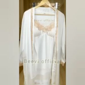 Beevi B222 Daster Kimono Impor: Set Baju Tidur Piyama Wanita Elegan