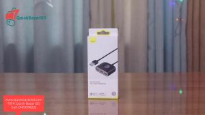Bộ hub chia cổng usb Baseus CAHUB-AY01 square round 4 in 1 (Hàng chính hãng)