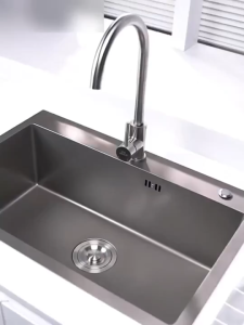 Thickened Double Kitchen Sink SUS304 Stainless Steel Free Drain & Basket Complete Set 2mm