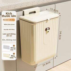 MEIZHUFU | Thùng Rác Có Nắp Đậy Dung Tích Lớn