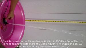 Bơm nước mini 12V 800 LH không chổi than đầu ren G1/4 13mm