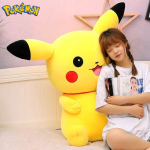 Takara Tomy | Big Size Pokemon Pikachu  Plush Toy Kawaii Stuffed Cartoon Anime Comfortable Soft Doll children Plushies Gift