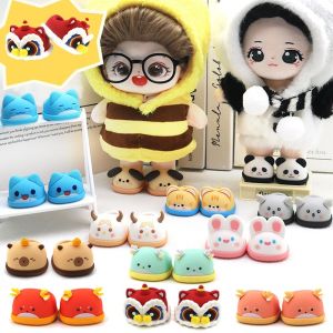 NUVCX Bông Giày búp bê 20cm Động vật Giày mini Dễ thương Làm bằng tay Giày đế bằng Quà tặng sinh nhật