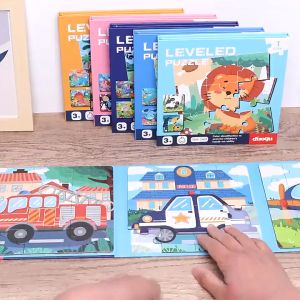 CODMALL Leveled Puzzle 3 in 1 Puzzle Book Magnet Mainan Edukasi Anak T042