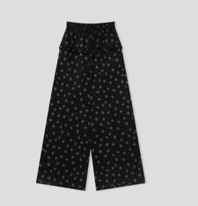 Elegant Style Summer Two-Piece Set T-Shirt Slim Fit Wide Leg Pants