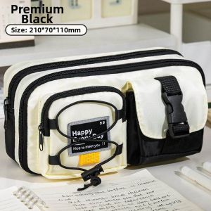 Stylish Stain-Resistant Multi-Layered Pencil Case