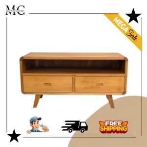 🔥【LOCAL SELLER】🔥AMBER SOLID TEAK WOOD 120CM TV CONSOLE ( FREE DELIVER ADN INSTALLATION)