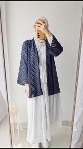 Emikoawa Outer Wanita Marine - Outerwear Cardigan Premium