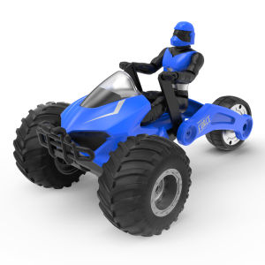 Toy car three-wheel drive inertia off-road vehicle 360 degree turn Double-sided mountaineering remote control charging car