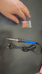 KING solder listrik super panas Peralatan Iron Temperature 60W with 5 Tips set solder multifungsi