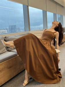 Elegant High Heel Sandals Womens Summer New Square Head Open Toe Strap Unique Shape Heel Outdoor Beautiful Match Gold Slippers