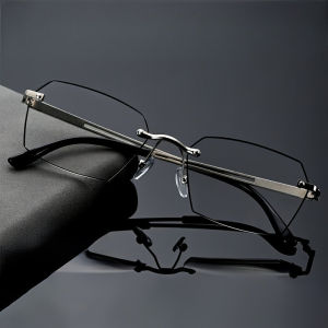 Fashionable Business Style Color Changing Reading Glasses with Hexagonal Frame Design High-definition and Durable Glasses