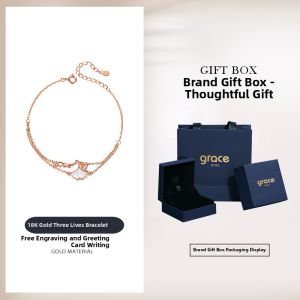 Grace Girl | Designer Three Lucky Lives 18k Gold Double-layer Bracelet
