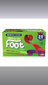 Fruit by the Foot Jelly 20-Pack 420g Chewy Fruity Candy Snack Kids Sweet Roll Fun Treat