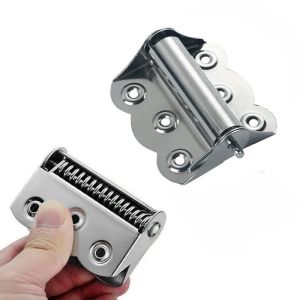 2/10Pcs Stainless Steel Butterfly Hinge Automatic Closing Flush Hinges Rustproof Spring Cabinet Door Window Hinge Home Hardware