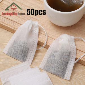 50pcs Disposable Non Woven Soup Mix Filter Bag Tea Bag Filter Uncang Teh Kosong