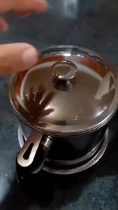 Niralasa Stainless-Steel Oil Filter Storage Oil 1.4L Strainer Oil Cooking Oil Filter Storage JC Elise