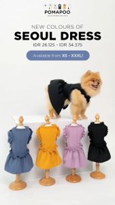Seoul Dress - Baju Kucing dan Baju Anjing POMAPOO Premium Berkualitas